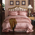 wholesale luxury Satin silk jacquard embroidery duvet cover